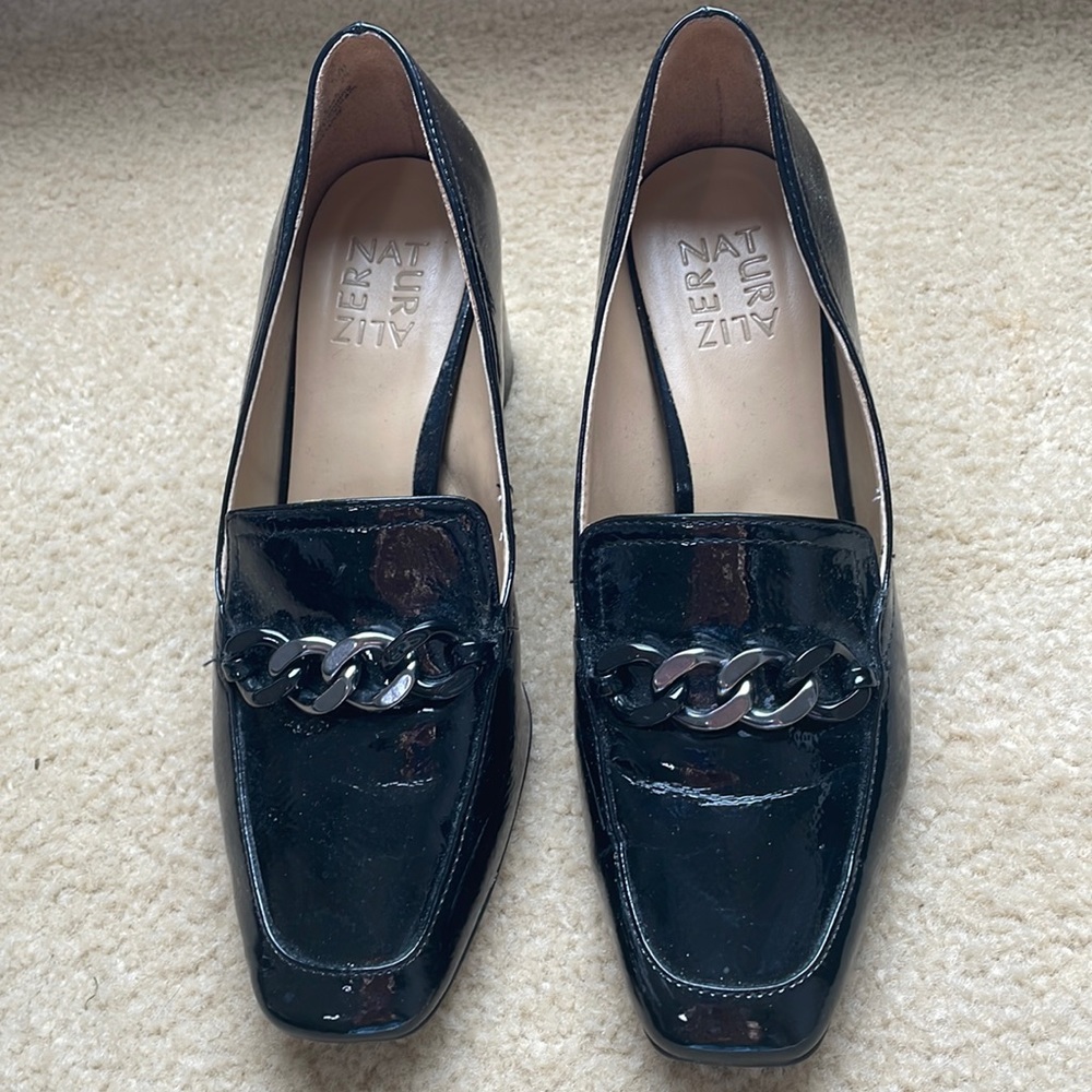 Naturalizer Black Patent Loafers